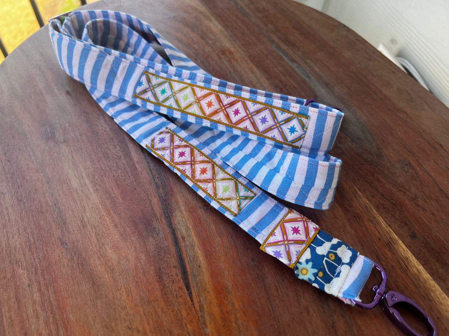 Project Bag Strap Blue Stripe