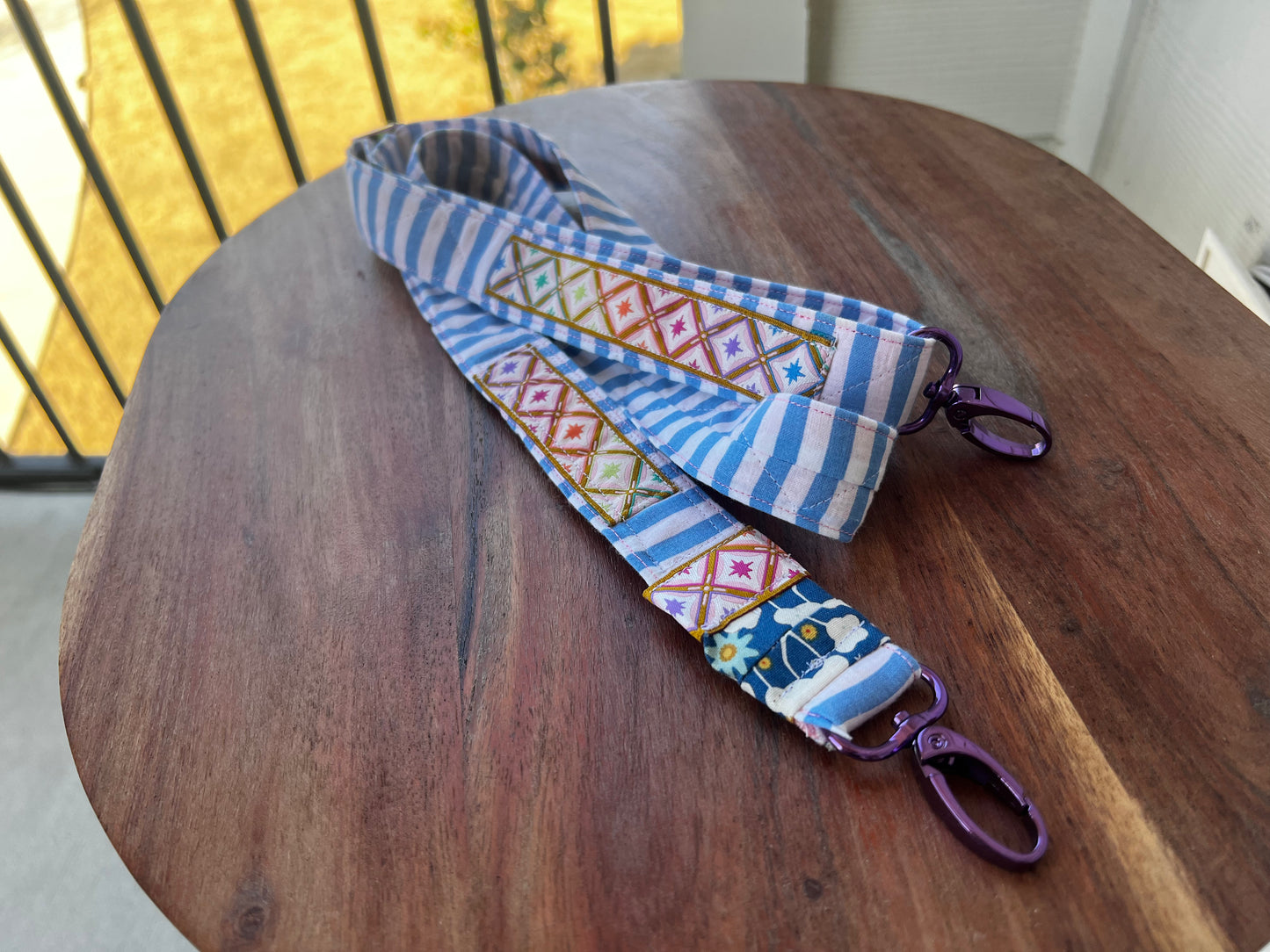 Project Bag Strap Blue Stripe