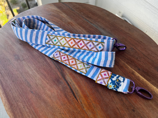 Project Bag Strap Blue Stripe