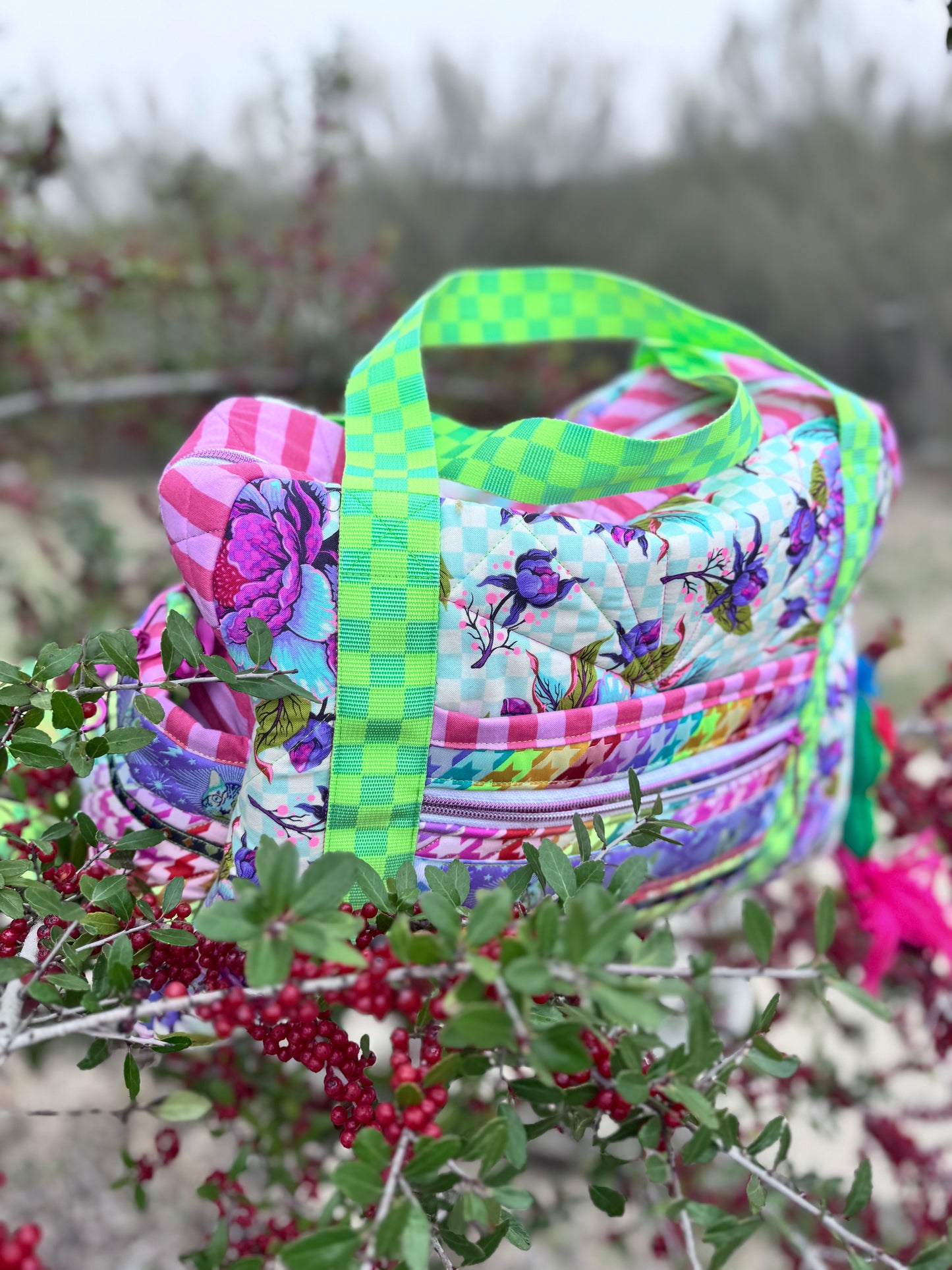 Travel Bag with Trolley Sleeve Custom Made to Order