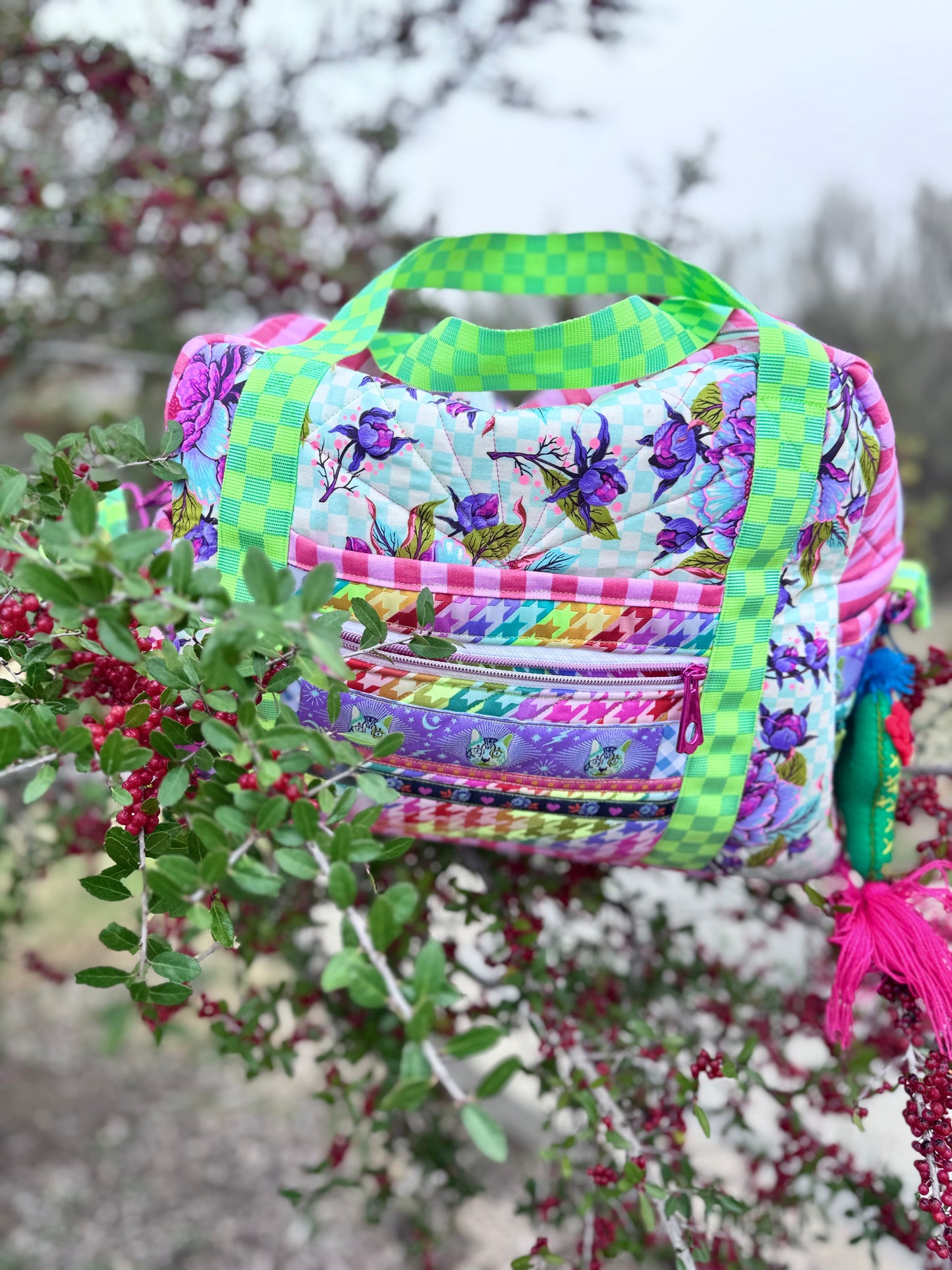 Travel Bag with Trolley Sleeve Custom Made to Order