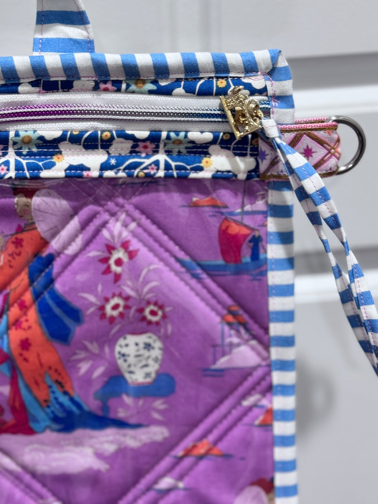 Large Project Bag Tilda Violet Bloomsville