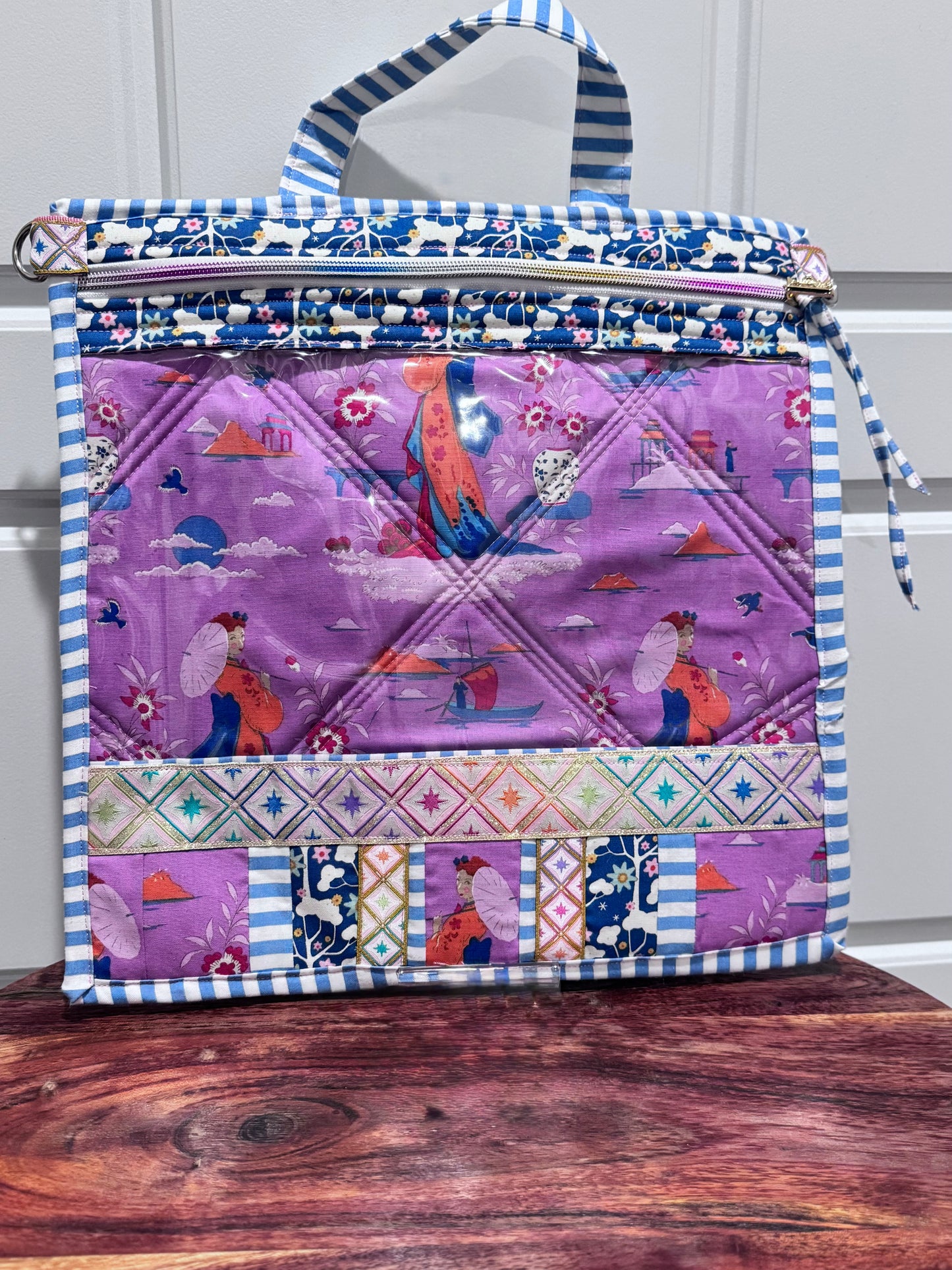 Large Project Bag Tilda Violet Bloomsville