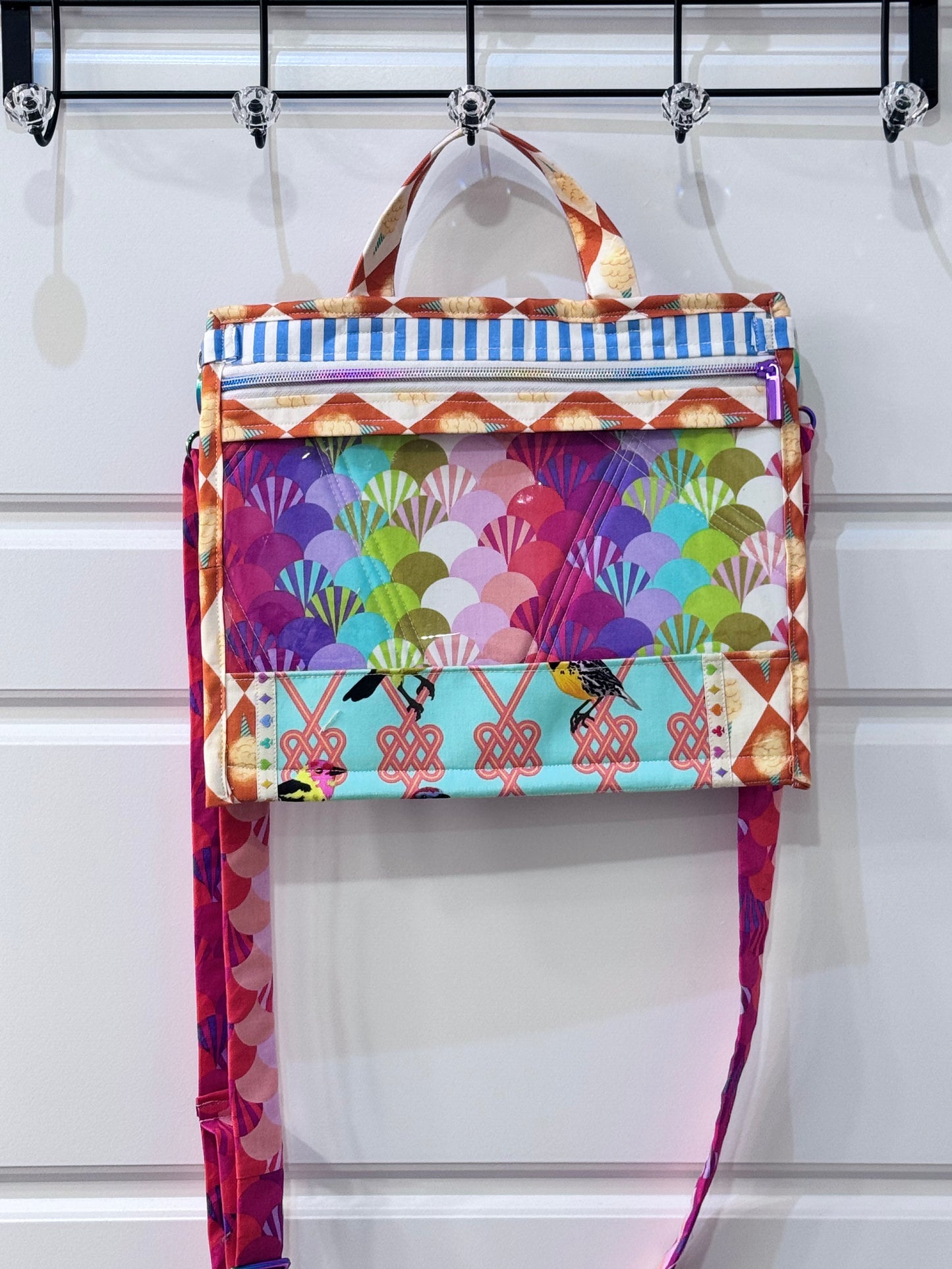 Medium Project Bag Tula Pink Finch and Fans
