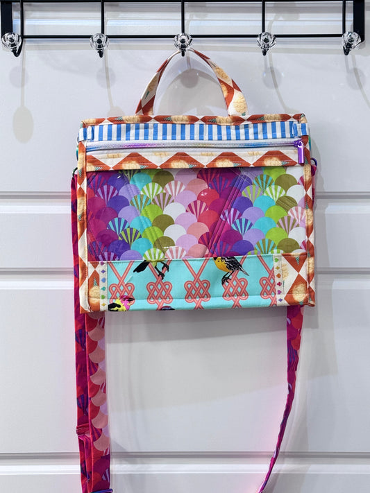 Medium Project Bag Tula Pink Finch and Fans
