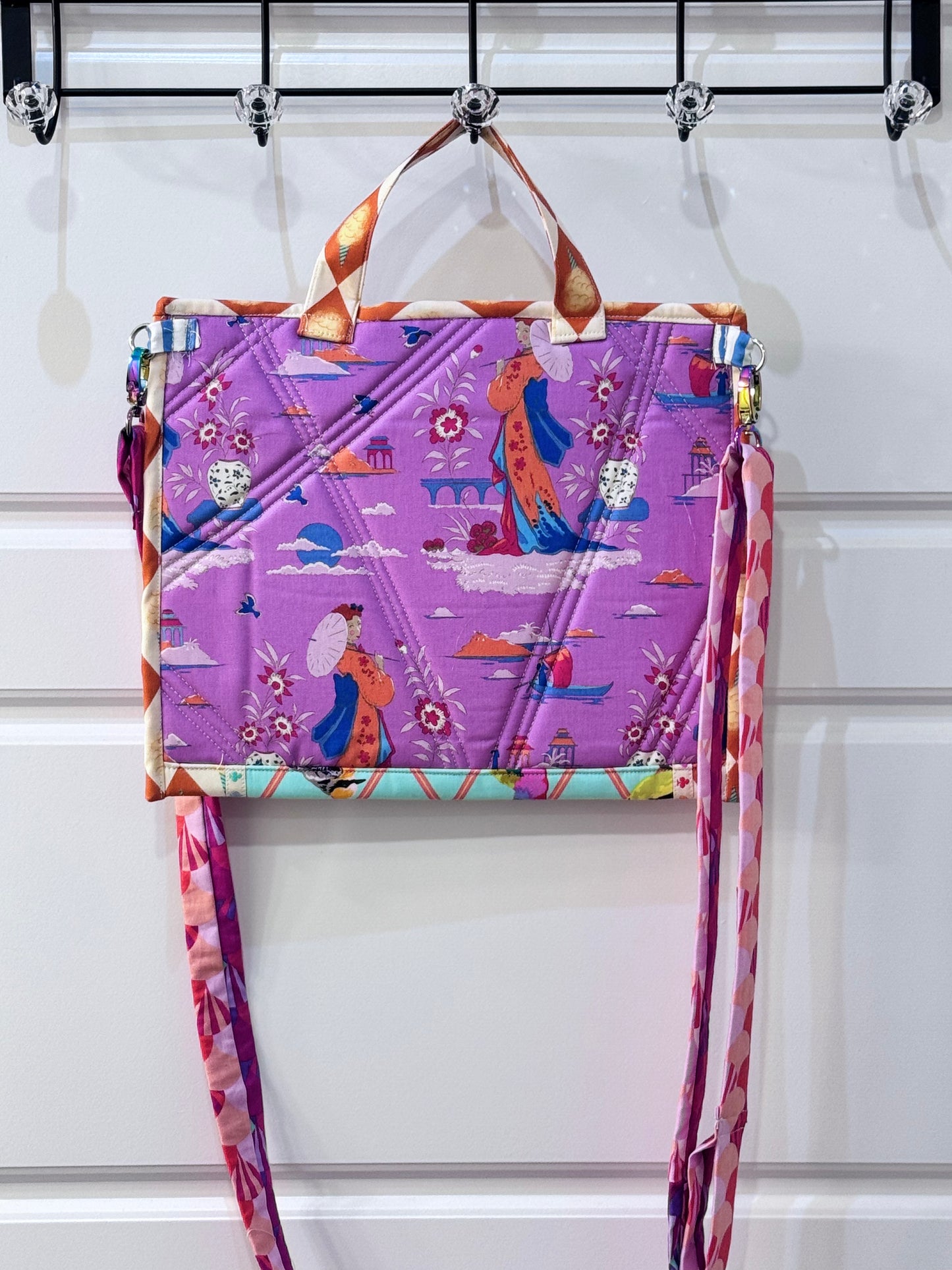 Medium Project Bag Tula Pink Finch and Fans