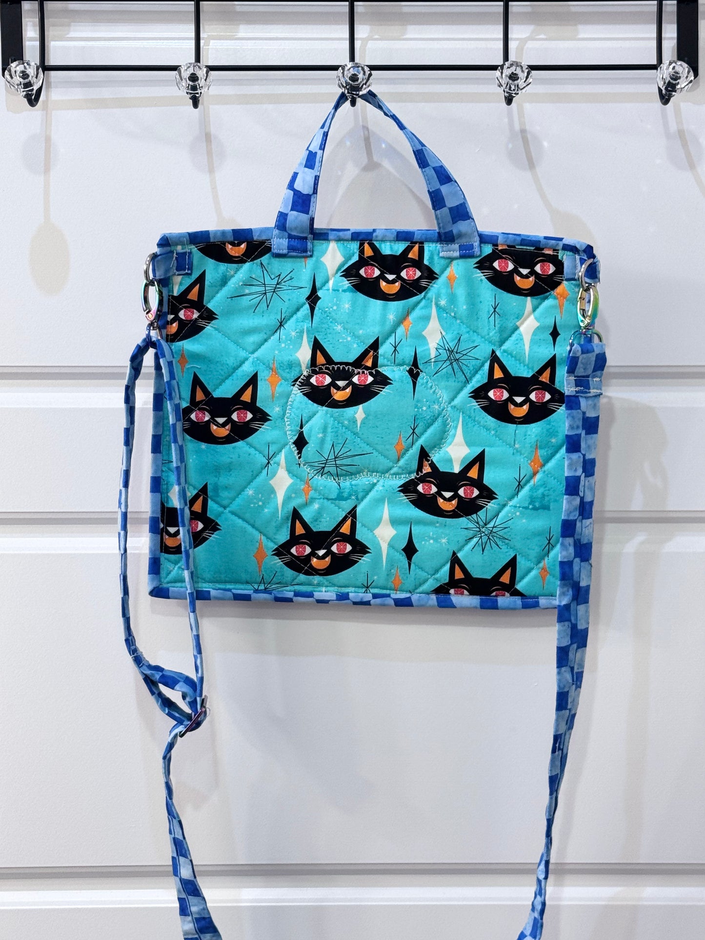 Medium Project Bag Kitty Check