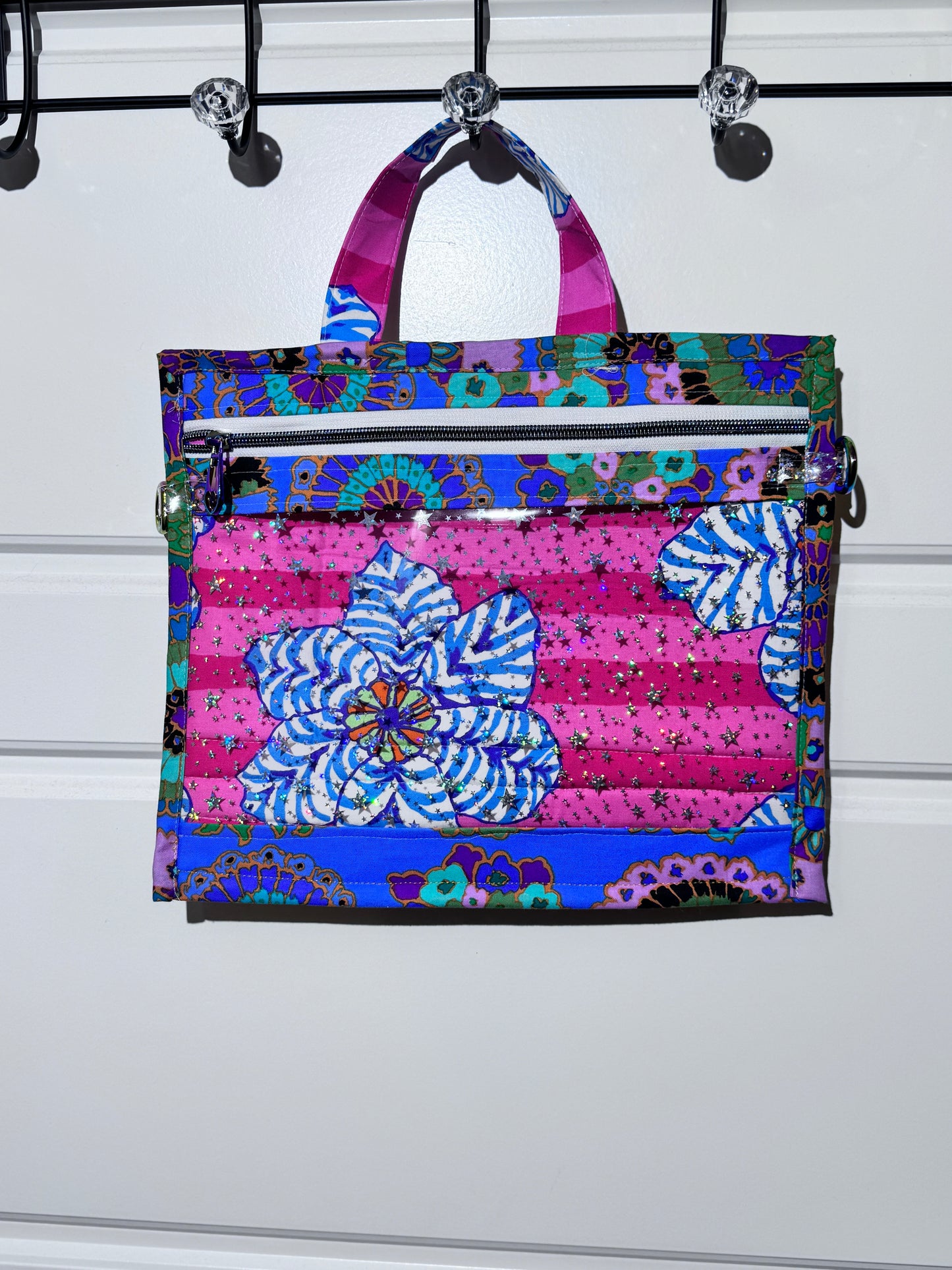 Medium Project Bag Kaffe Starry Flowers