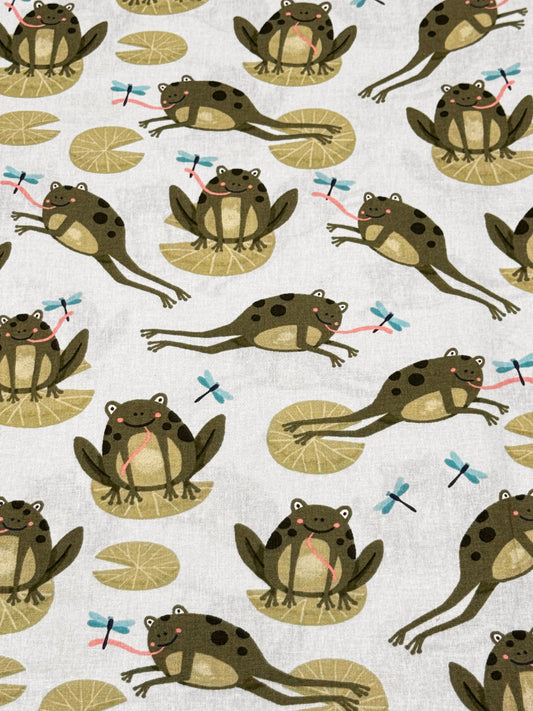 SUMMER FROGS Novelty Fabric