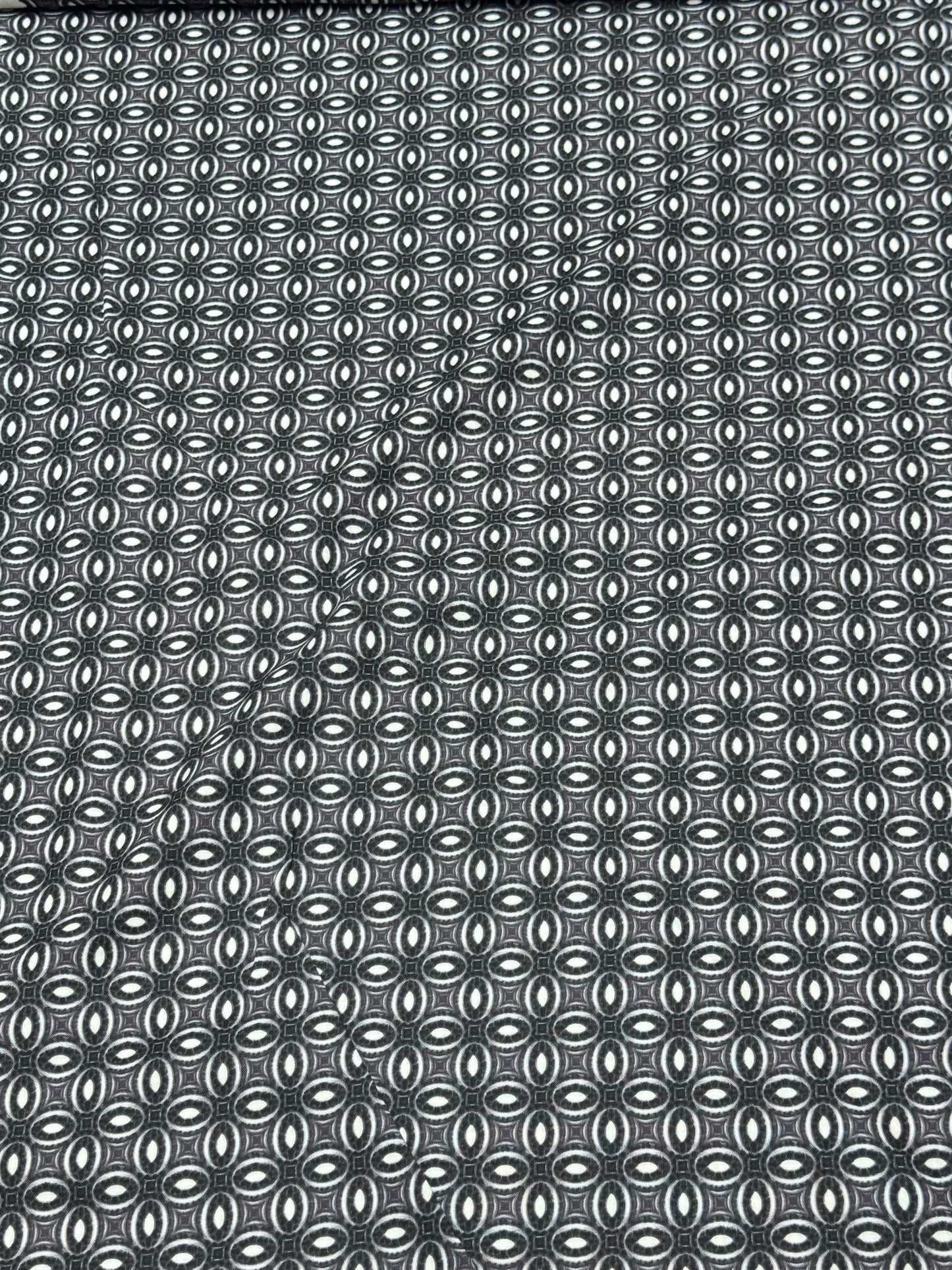 Sara Moe Moondance Blank Quilting Black and White GEO Print Fabric