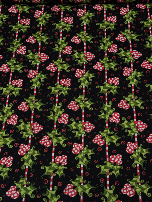JOLLY HOLIDAY 6JHD 2 Christmas Holly Fabric