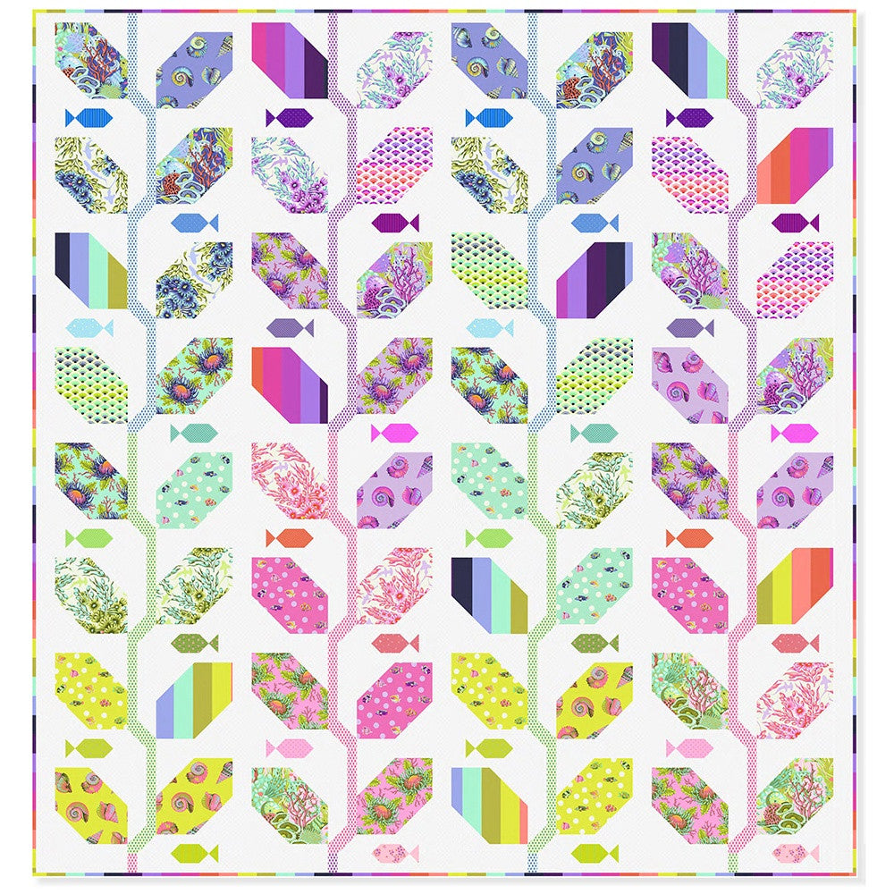 Floral Reef by Tula Pink Marine Meadow Quilt Kit