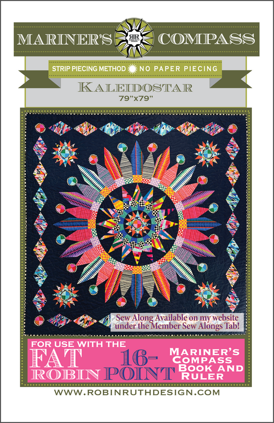 RR246 Kaleidostar Fat Robin Quilt Pattern