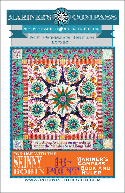 RR245 My Parisian Dream Skinny Robin Quilt Pattern