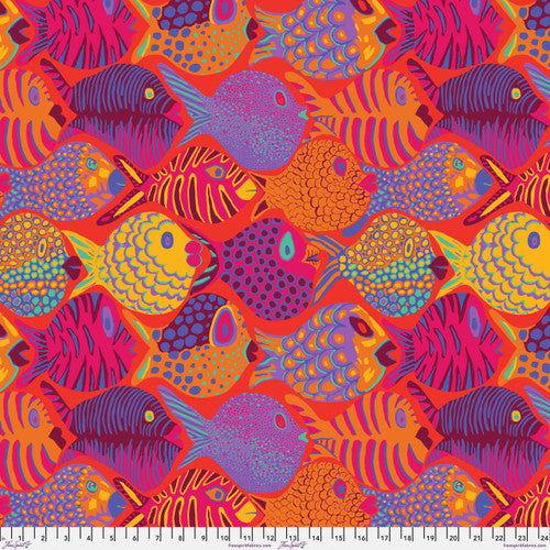 Shoal Tomato Brandon Mably Kaffe Fassett Collective Sold by the Half Yard