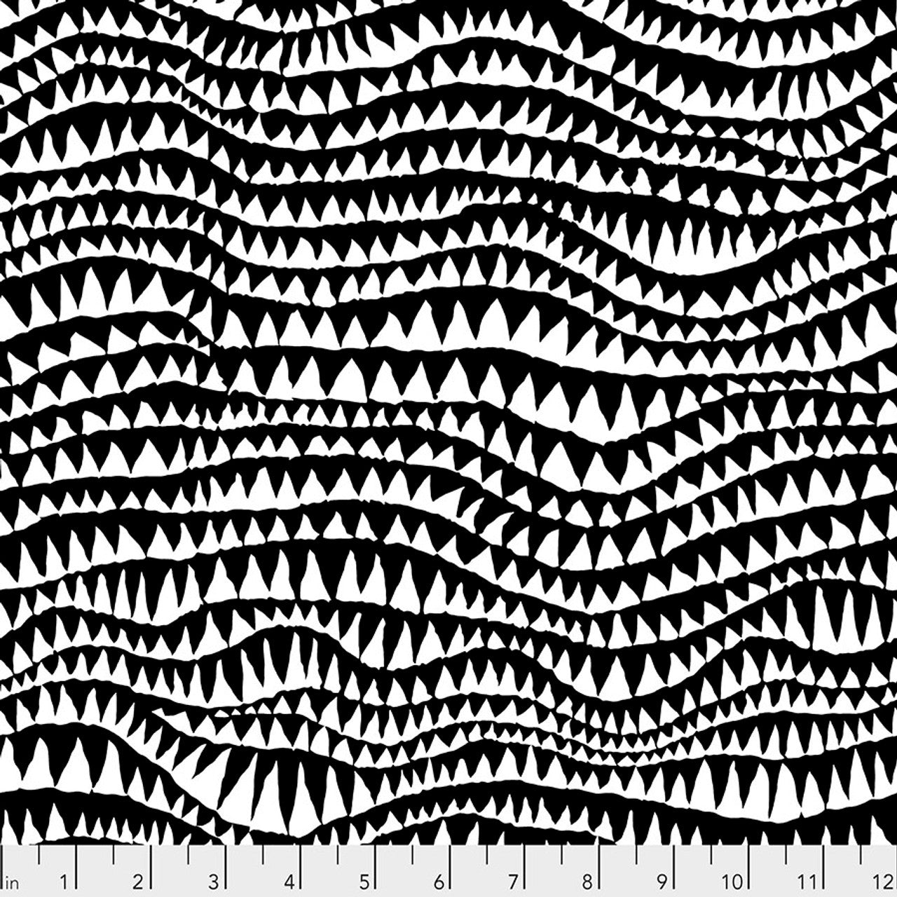 Shark's Teeth BLACK Brandon Mably Kaffe Fassett Collective