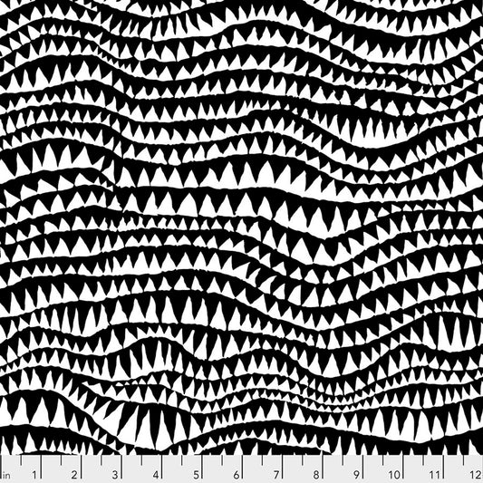 Shark's Teeth BLACK Brandon Mably Kaffe Fassett Collective