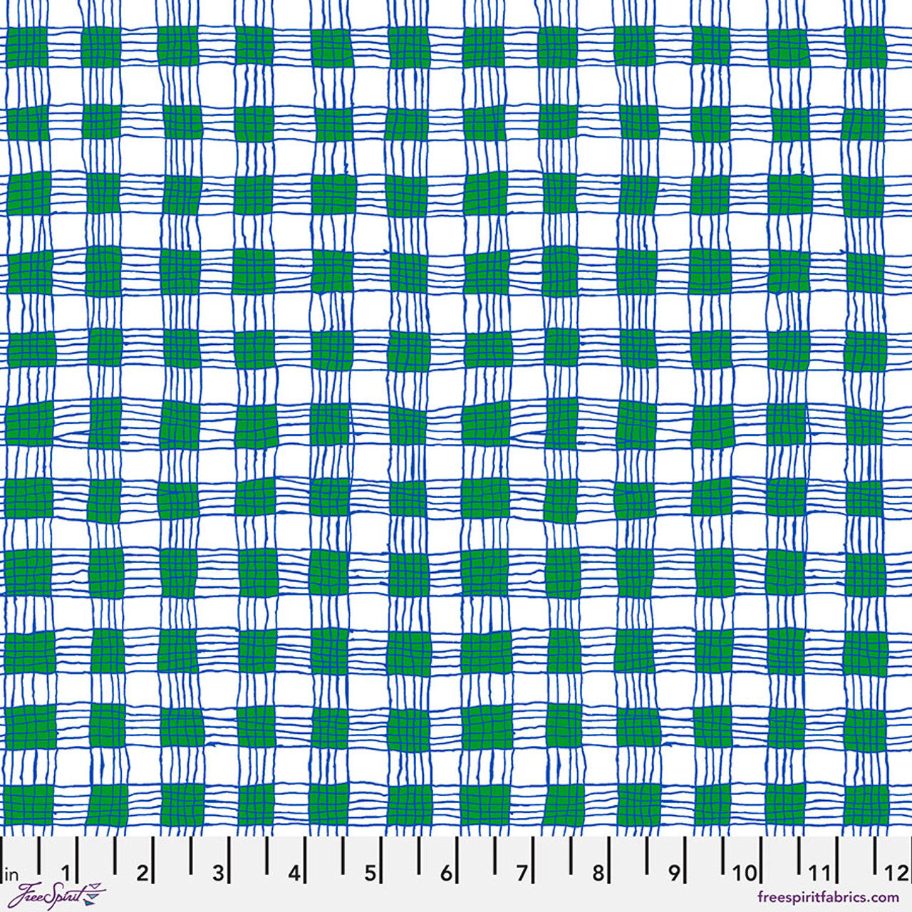 Gingham GREEN Brandon Mably Kaffe Fassett Collective
