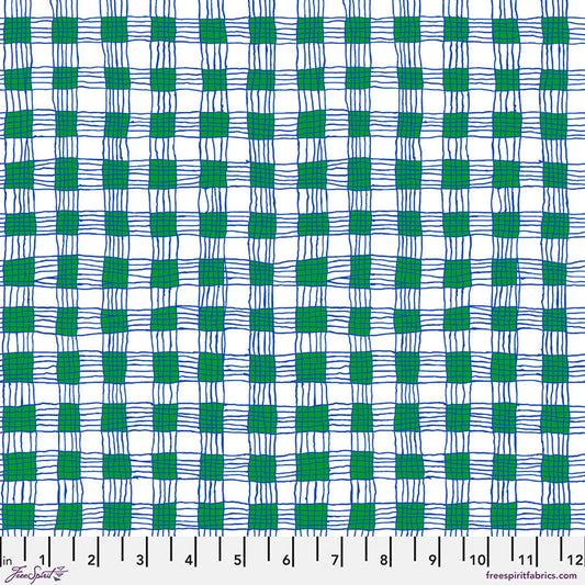 Gingham GREEN Brandon Mably Kaffe Fassett Collective