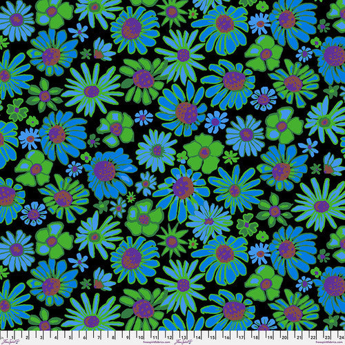 Bloomers BLACK Brandon Mably Kaffe Fassett Collective Sold by the Half Yard