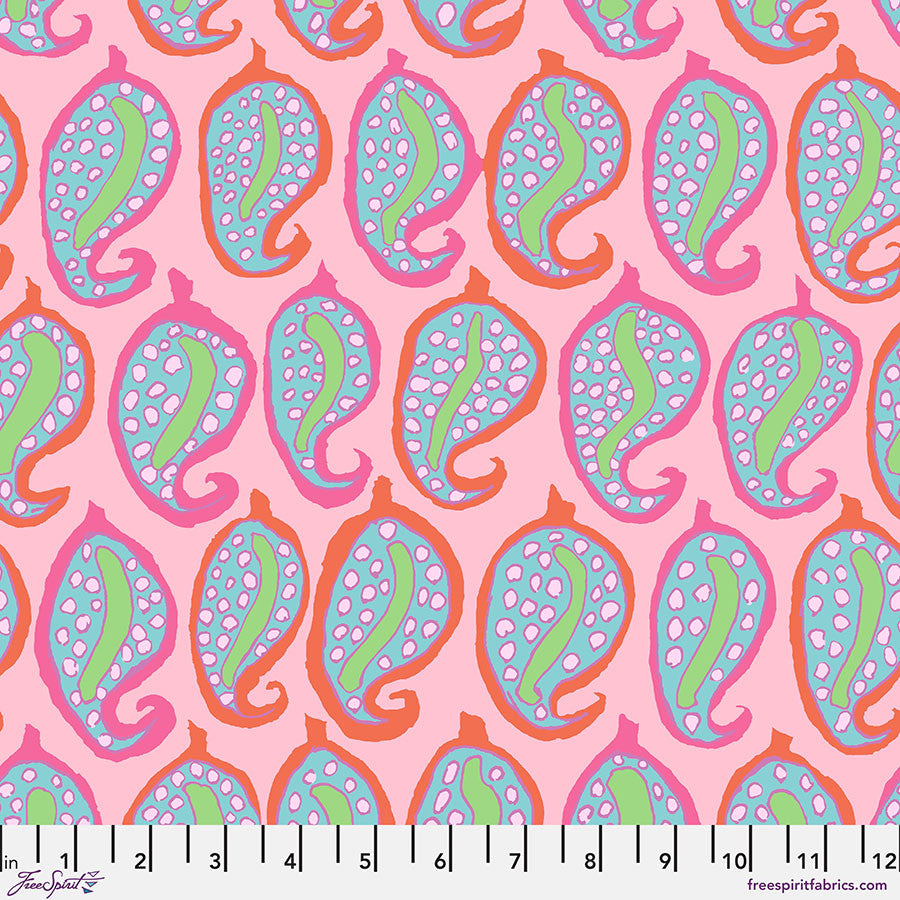 Pasha Paisely PINK Brandon Mably Kaffe Fassett Collective Sold by the Half Yard
