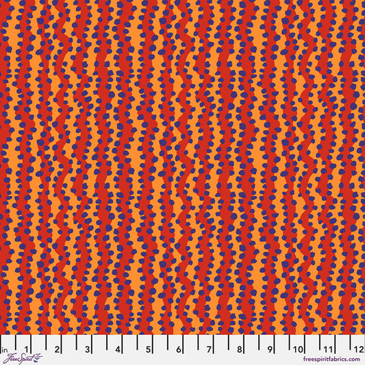 Small Bubble Stripe RED Brandon Mably Kaffe Fassett Collective Sold by the Half Yard