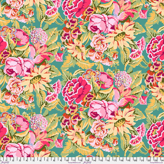 Floral Dance PINK Kaffe: From the Archives | Kaffe Fassett Collective Sold by the Half Yard - PRE-ORDER