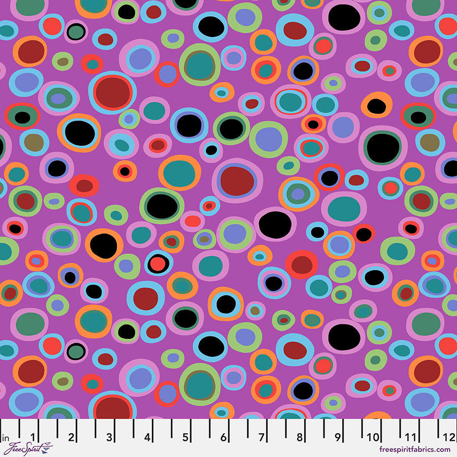 Bubbles PLUM Kaffe: From the Archives | Kaffe Fassett Collective Sold by the Half Yard - PRE-ORDER