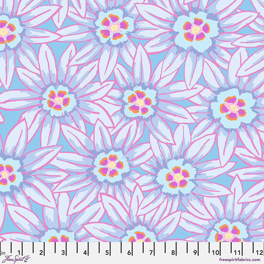 Potentilla BLUE Kaffe: From the Archives | Kaffe Fassett Collective Sold by the Half Yard - PRE-ORDER