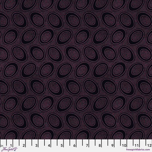 Aboriginal Dot ORCHID BLACK Pink Kaffe Fassett Collective Sold by the Half Yard