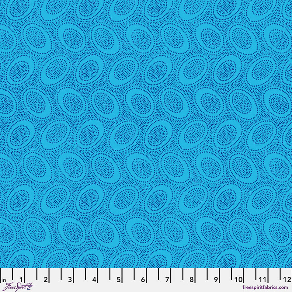 Aboriginal Dot TURQUOISE Kaffe Fassett Collective Sold by the Half Yard