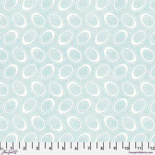 Aboriginal Dot WATER Blue Kaffe Fassett Collective Sold by the Half Yard
