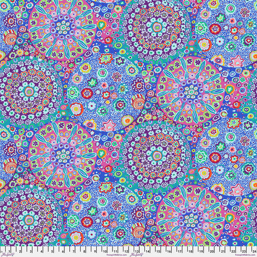 Millefiore Aqua Kaffe Fassett Collective Sold by the Half Yard