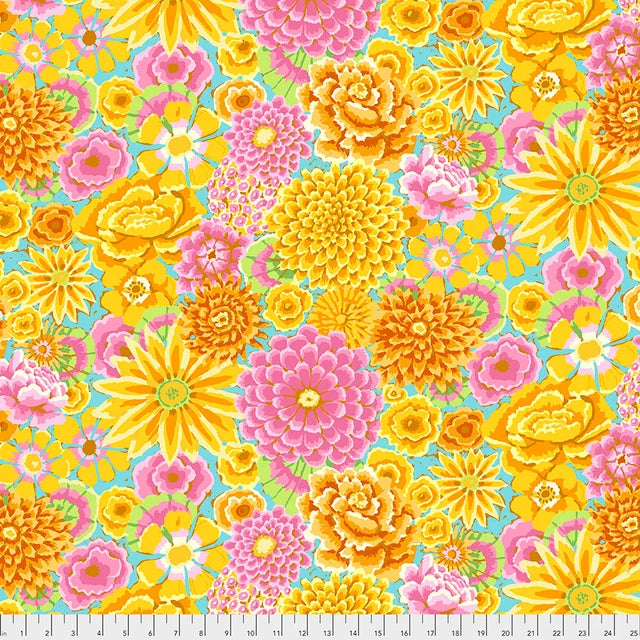 Enchanted YELLOW Kaffe Fassett Collective Sold by the Half Yard