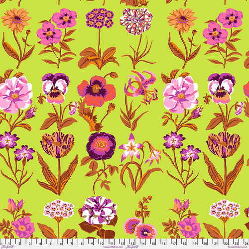 Flower Studies LIME by Kaffe Fassett Collective Sold by the Half Yard