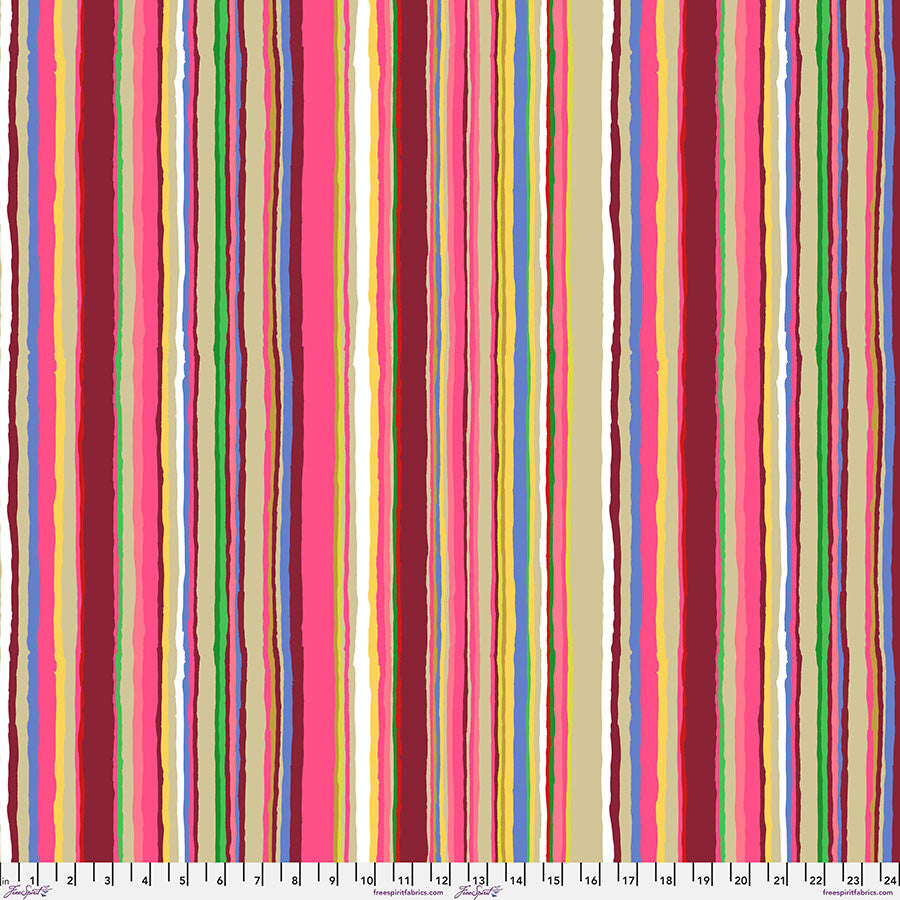 Echo Stripe MAGENTA Kaffe Fassett Collective Sold by the Half Yard