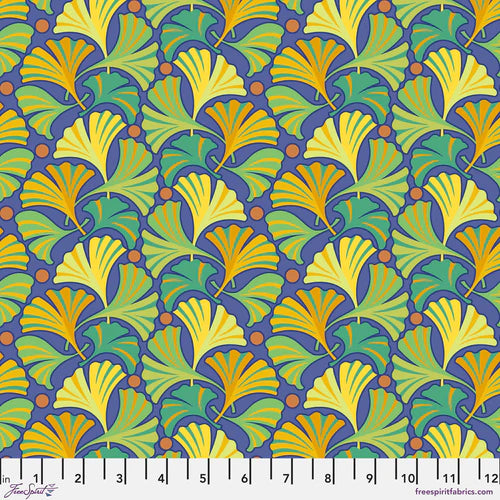 Small Ginko MULTI Flower Dance by Jane Sassaman Fabric Sold by the Half Yard