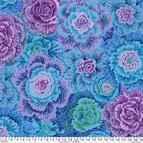 Brassica Blue Philip Jacobs Kaffe Fassett Collective Sold by the Half Yard