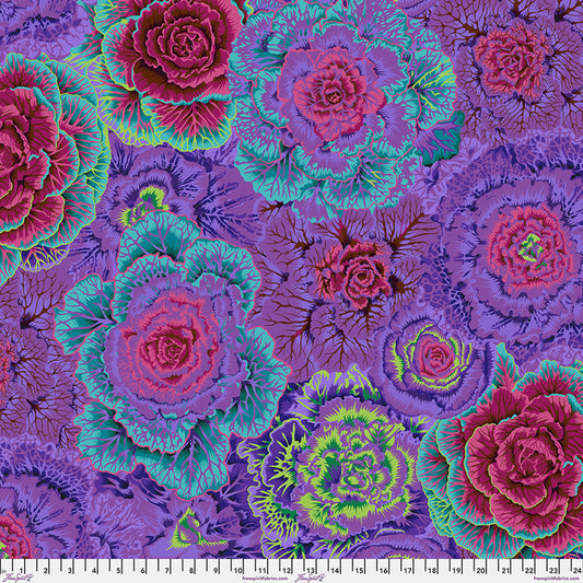 Brassica PURPLE Philip Jacobs Kaffe Fassett Collective Sold by the Half Yard