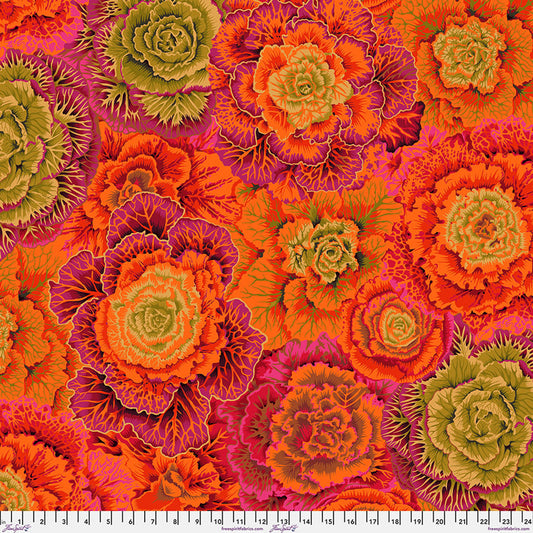 Brassica RUST Philip Jacobs Kaffe Fassett Collective Sold by the Half Yard