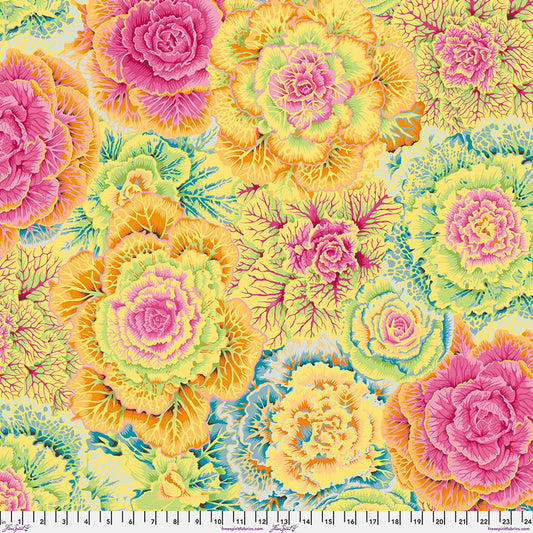 Brassica YELLOW Philip Jacobs Kaffe Fassett Collective Sold by the Half Yard