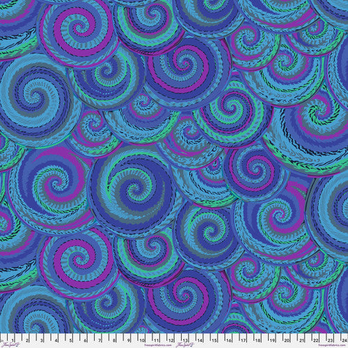 Curly Baskets - BLUE Kaffe Fassett Collective Stash Sold by the Half Yard