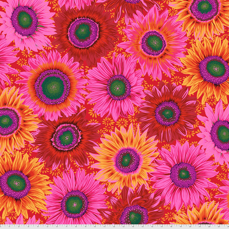 Van Gogh RED Philip Jacobs for Kaffe Fassett Collective Sold by the Half Yard