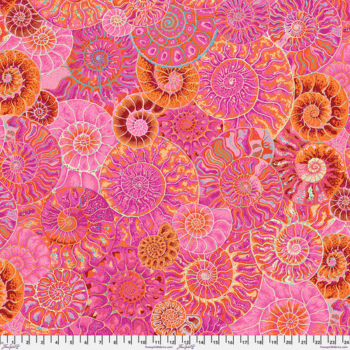 Ammonites Pink Philip Jacobs for Kaffe Fassett Collective August 2024 Sold by the Half Yard
