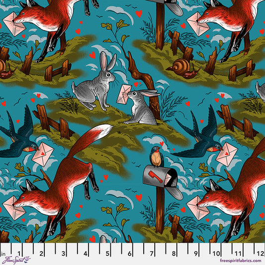 *PRE-ORDER Mail Toile - Multi l Love Letters by Club Hauer for Free Spirit Fabric PWRH139.MULTI