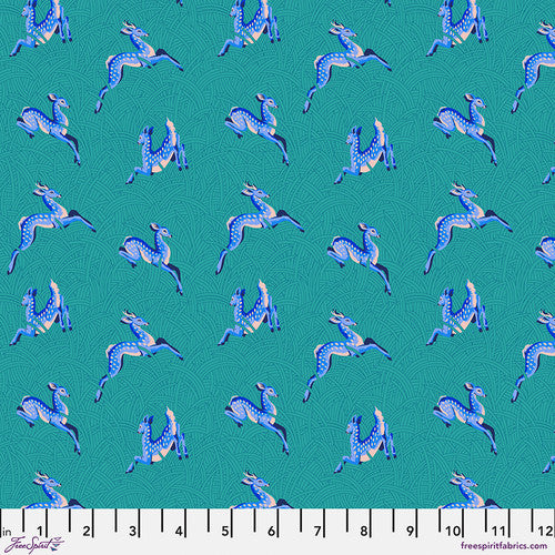 Small Wild Meadow Mythical by Stacy Peterson for Free Spirit Sold by the Half Yard