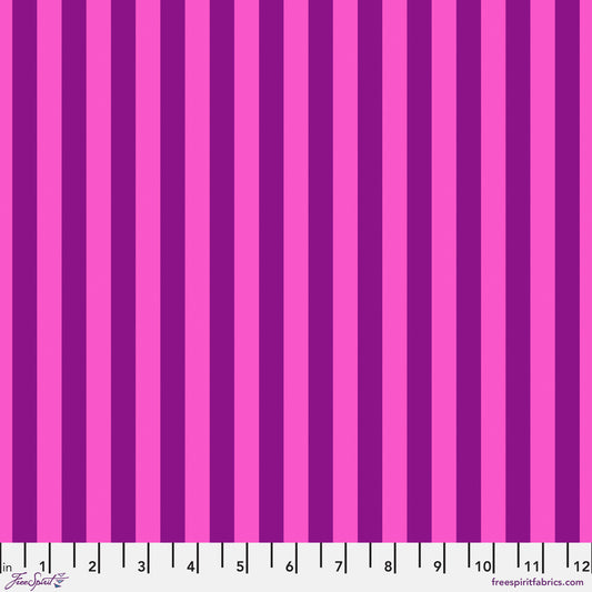 Tent Stripe FOXGLOVE Purple True Colors by Tula Pink Sold by the Half Yard
