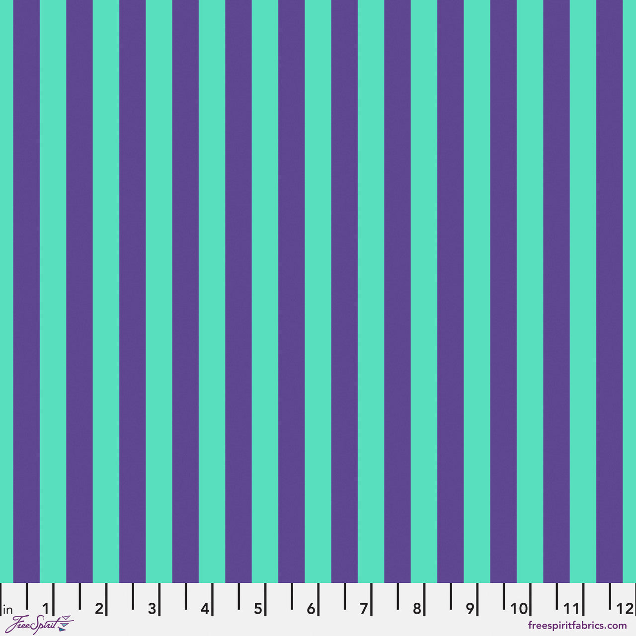 Tent Stripe IRIS Blue True Colors by Tula Pink Sold by the Half Yard