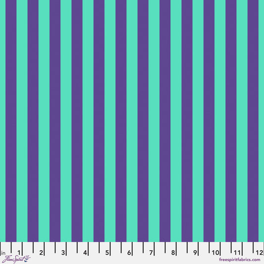 Tent Stripe IRIS Blue True Colors by Tula Pink Sold by the Half Yard