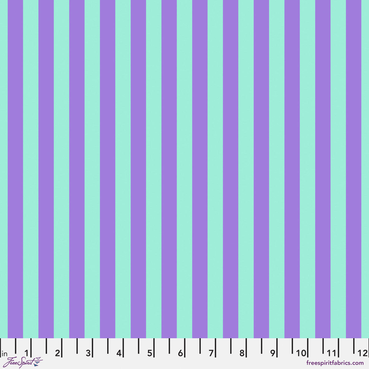 Tent Stripe PETUNIA Blue True Colors by Tula Pink Sold by the Half Yard